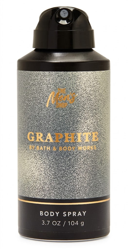 GRAPHITE Bath & Body Works Body Spray 3.7 oz men fragrance deodorant long lasting scent white background