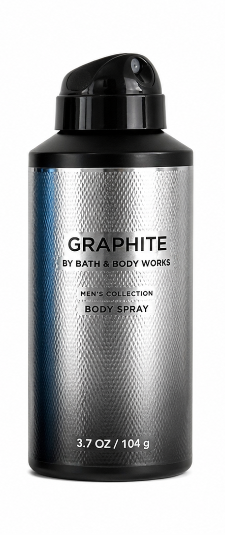 Bath & Body Works GRAPHITE body spray 3.7 oz modern clean woody fragrance men cologne mist