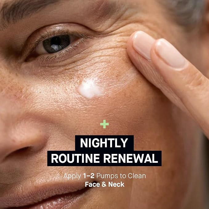 HEALTHYDERM 3D Stem Cell Peptide Serum featured in a nightly mature-skin care routine