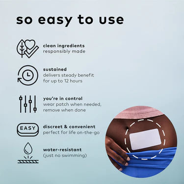 Monthly wellness support patch for comfort and routine balance
