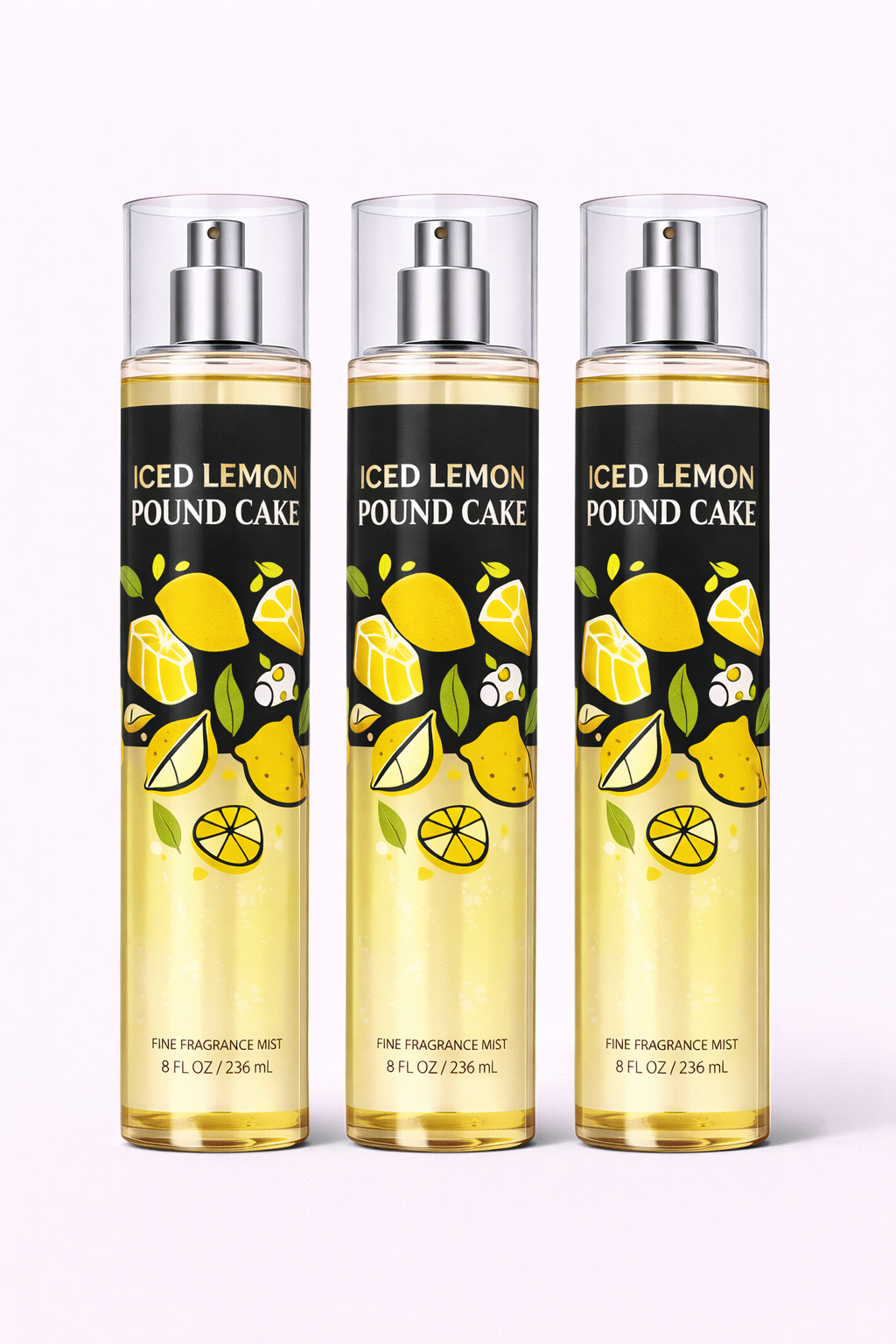 ICED LEMON POUND FINE Bath & Body Works Fragrance Mist 3-Pack – 8 oz Each | My Wrinkles Gone