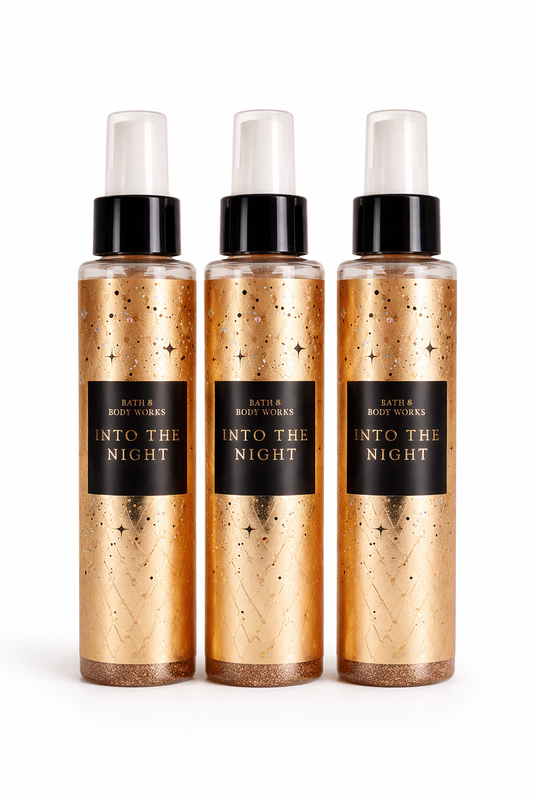 Bath & Body Works Into The Night Diamond Shimmer Mist 4.9 oz 3-Pack – Warm Luxury Fragrance Body Spray with Glow Finish | My Wrinkles Gone