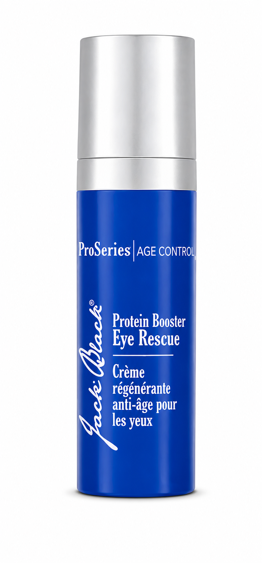 Jack Black Protein Booster Eye Rescue luxury men’s eye treatment designed to help reduce tired-looking eyes and support anti-aging skincare routines.