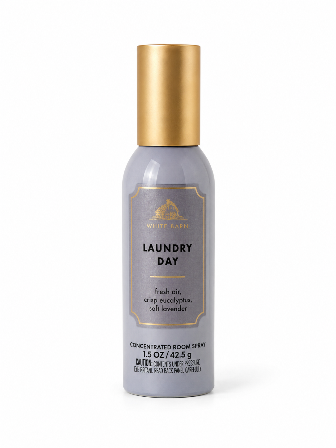 White Barn LAUNDRY DAY Concentrated Room Spray 1.5 oz featuring fresh air crisp eucalyptus and soft lavender notes authentic home fragrance spray