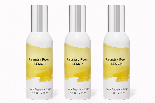 Laundry Room Lemon Room Spray 3-Pack | Long-Lasting Home Fragrance