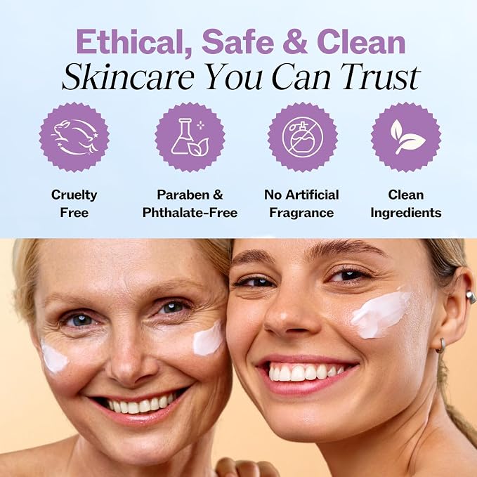 LILYANA NATURALS eye cream highlighting hydration and care for the visible appearance of dark circles and puffiness.