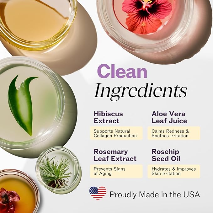 LILYANA NATURALS under-eye moisturizer formulated with rosehip and hibiscus for hydrated, refreshed-looking skin.