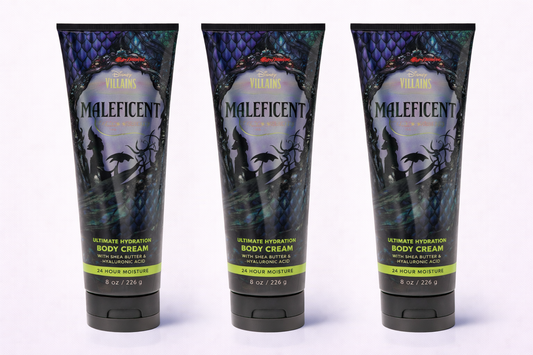 Maleficent Body Cream 8 Oz / 226 G (Pack Of 3) | Ultra Moisturizing