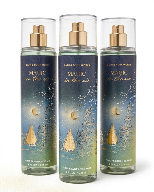 MAGIC IN THE AIR Bath & Body Works Fragrance Mist 3-pack bundle 8 oz winter shimmer body spray collection