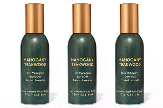 Mahogany Teakwood Room Spray 3-Pack | Long-Lasting Home Fragrance