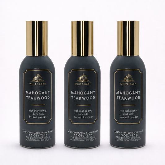 Mahogany Teakwood Room Spray 3 Room Spray 3 Pack | Home Fragrance 1.5 Oz / 42.5 G