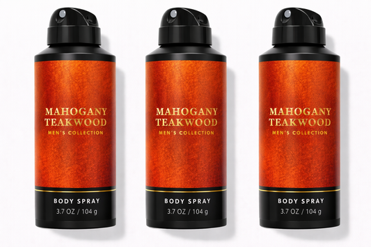 Mahogany Teakwood – Men’s Body Spray (3 Pack)