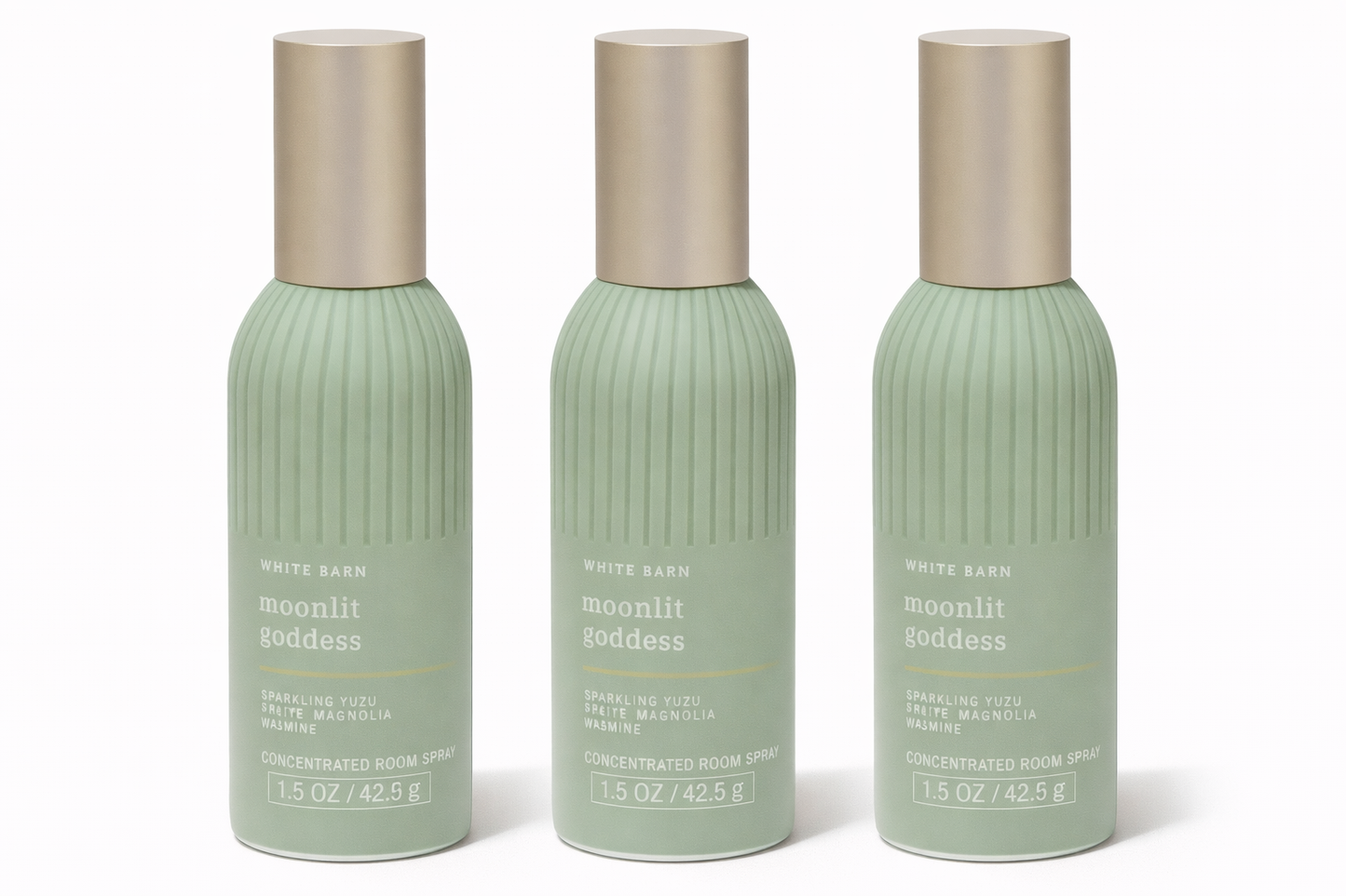 White Barn Moonlit Goddess Room Spray 3 Pack 1.5 oz – Concentrated Air Freshener Sparkling Yuzu Magnolia Jasmine Home Fragrance | My Wrinkles Gone
