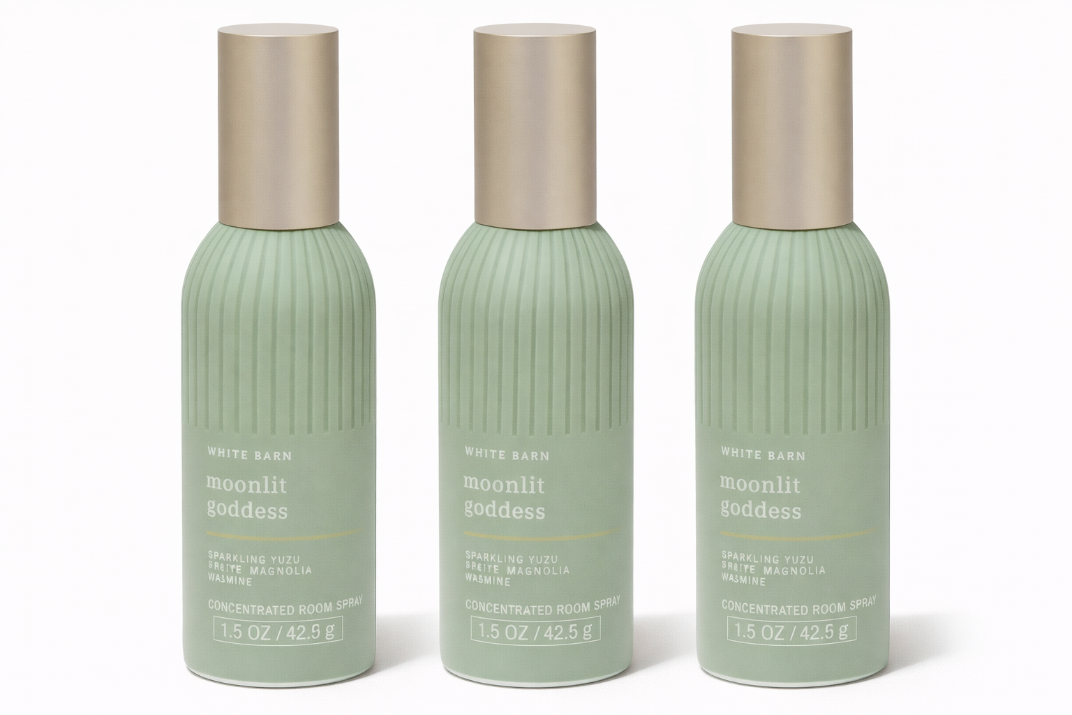 White Barn Moonlit Goddess Room Spray 3 Pack 1.5 oz – Concentrated Air Freshener Sparkling Yuzu Magnolia Jasmine Home Fragrance | My Wrinkles Gone