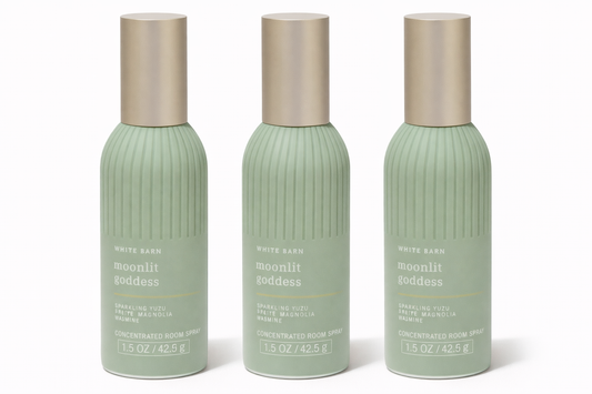 White Barn Moonlit Goddess Room Spray 3 Pack 1.5 oz – Concentrated Air Freshener Sparkling Yuzu Magnolia Jasmine Home Fragrance | My Wrinkles Gone