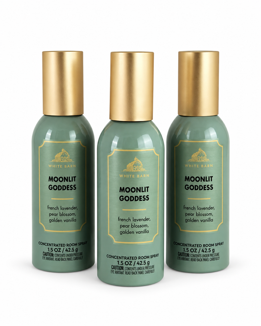 White Barn Moonlit Goddess Room Spray 3 Pack 1.5 oz – Concentrated Air Freshener Sparkling Yuzu Magnolia Jasmine Home Fragrance | My Wrinkles Gone
