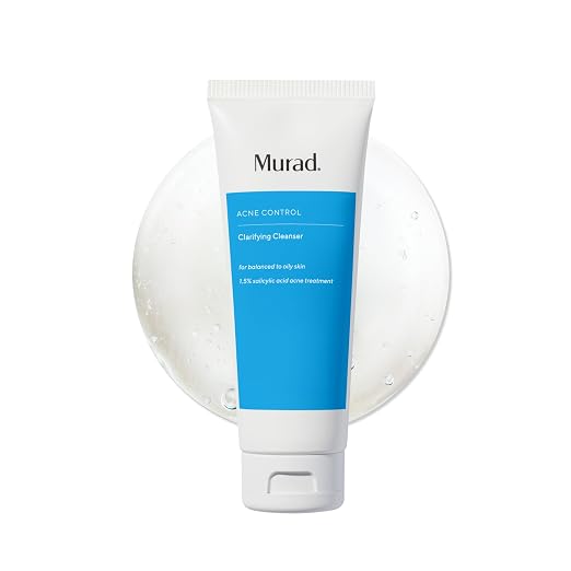 MURAD Acne Control Clarifying Cleanser with Salicylic Acid to treat acne, deep clean pores, and control excess oil