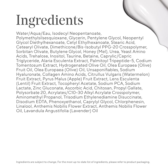Back label of Murad Rapid Collagen Infusion face serum with collagen amino acids