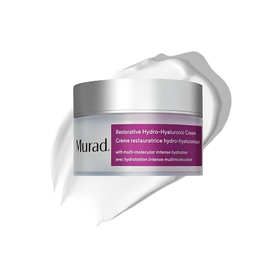 MURAD Restorative Hydro-Hyaluronic Cream with Hyaluronic Acid for deep hydration, smoother texture, and plumper-looking skin