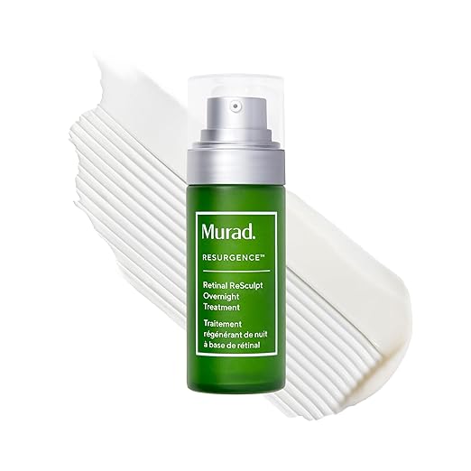 MURAD Retinal ReSculpt Overnight Treatment with encapsulated retinal to visibly lift sagging skin and smooth deep wrinkles