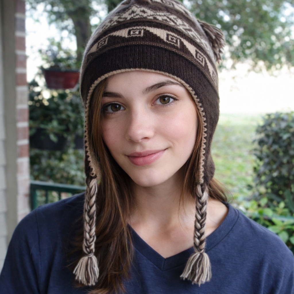 Peruvian Alpaca Wool Chullo Hat – Reversible Andean Ear Flap Winter Beanie | My Wrinkles Gone