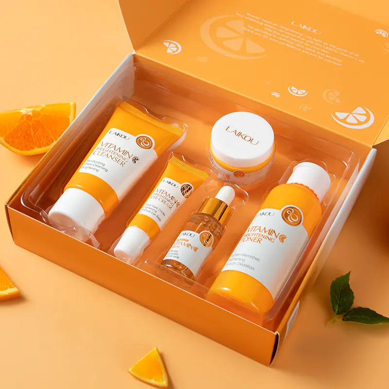Brightening vitamin C skincare routine to improve dull skin and enhance natural glow