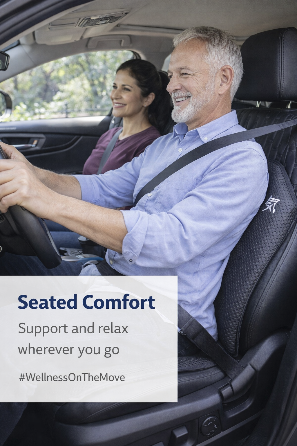 NIKKEN Kenko Seat Magnetic Wellness Seat Cushion with NIKKEN magnetic wellness design - premium magnetic wellness seat cushion product image 4