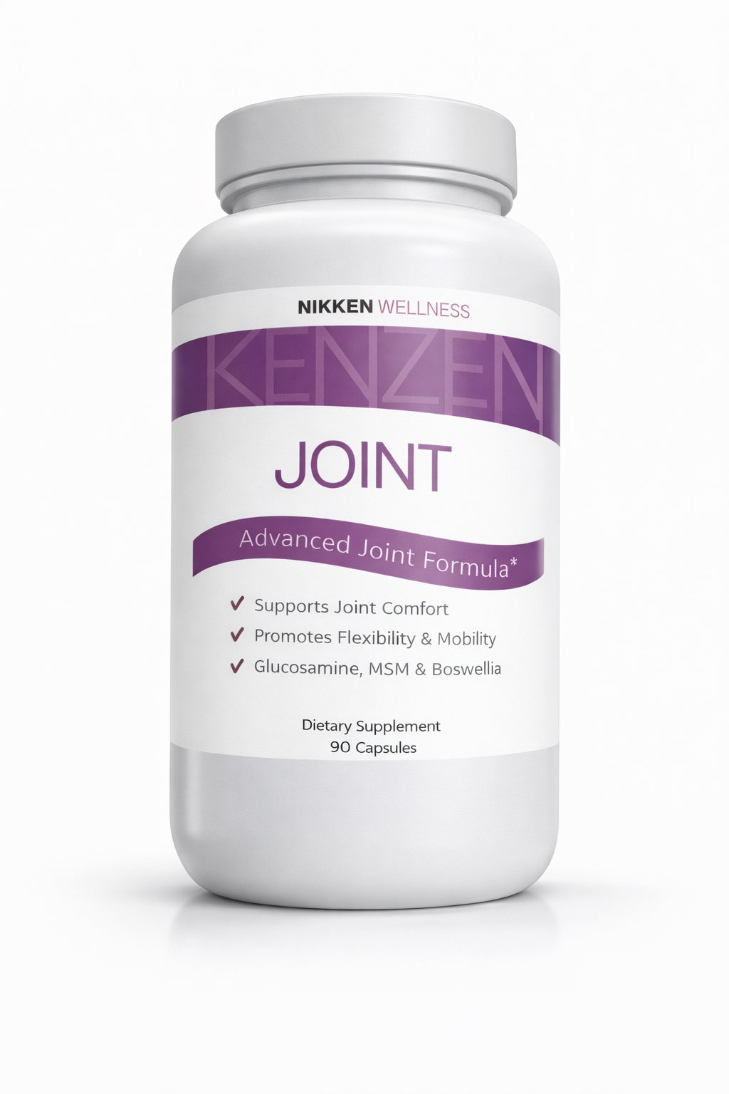 NIKKEN KenZen Joint Formula with glucosamine, MSM, and boswellia blend - premium joint wellness supplement