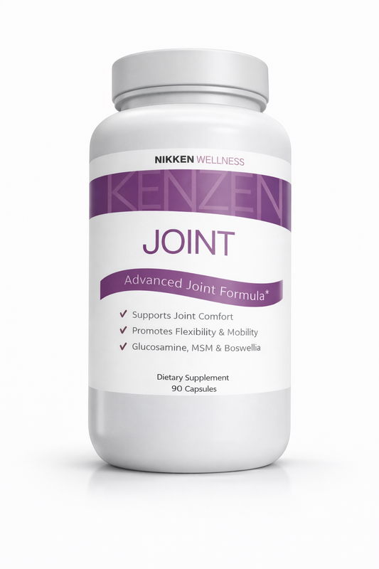 NIKKEN KenZen Joint Formula with glucosamine, MSM, and boswellia blend - premium joint wellness supplement