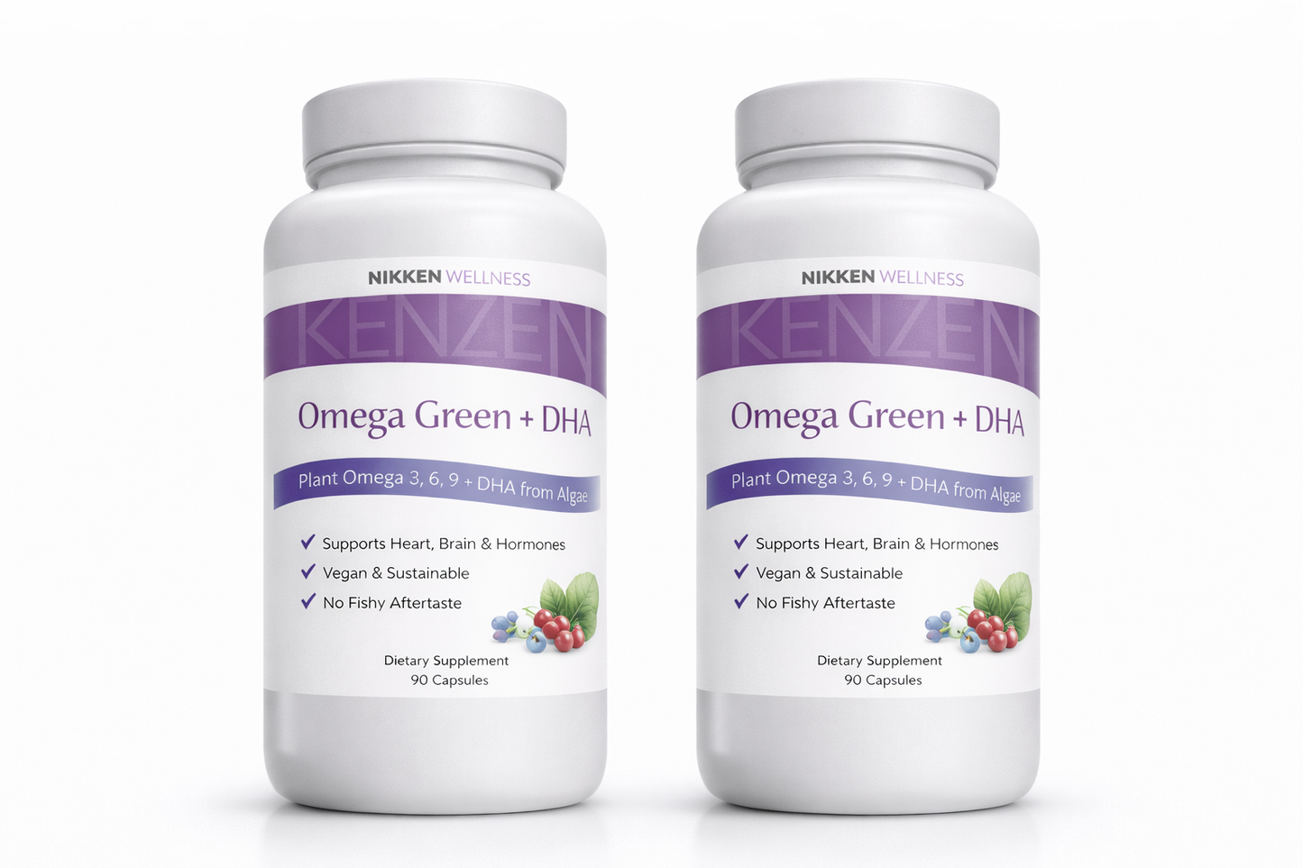 NIKKEN KenZen Omega Green + DHA with vegan omega 3-6-9 formula - premium vegan omega supplement product image 2