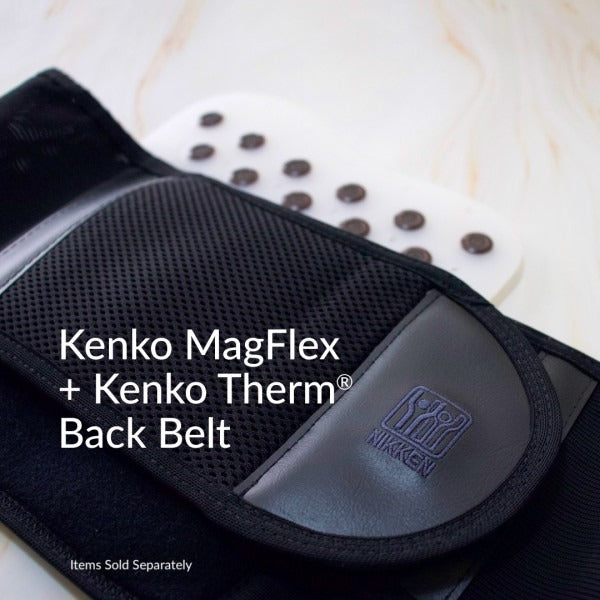 NIKKEN Kenko MagFlex Magnetic Back Support Pad with magnetic wellness support design - premium magnetic back support pad product image 3
