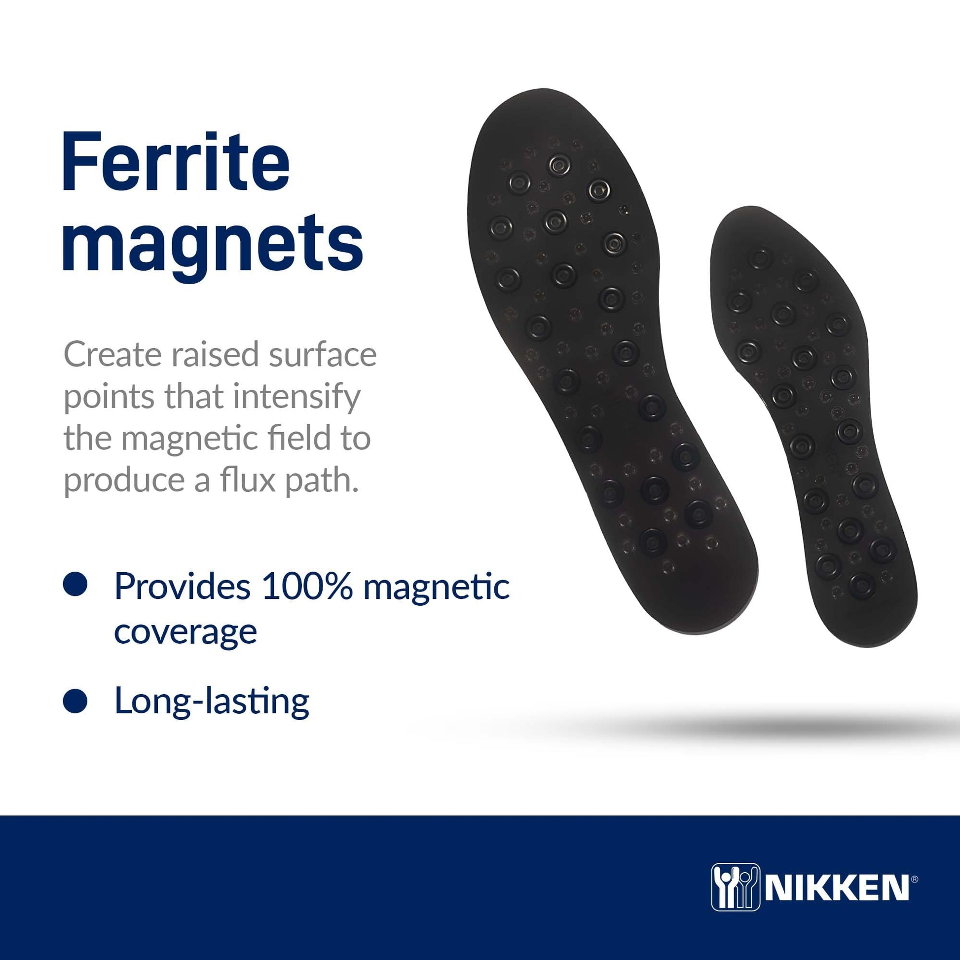 NIKKEN Kenko mSteps Magnetic Insoles with magnetic wellness design - premium trim-to-fit magnetic insoles product image 4
