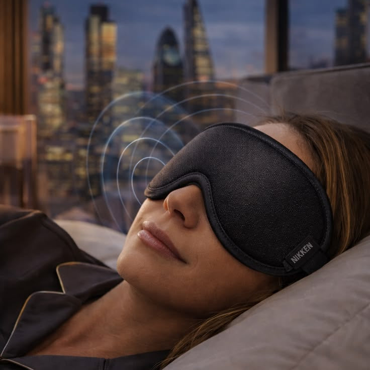 NIKKEN Kenko PowerSleep Mask with NIKKEN sleep-comfort design - premium sleep comfort mask