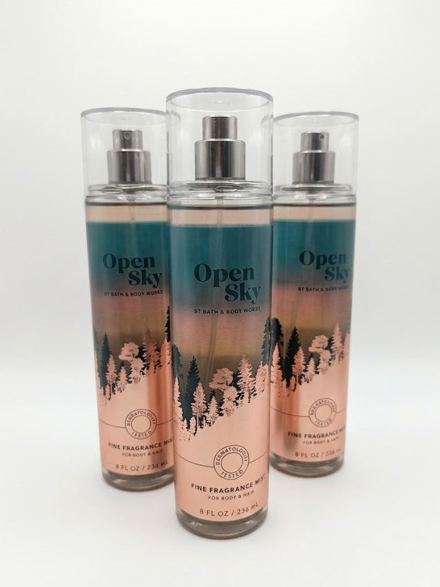 Cactus Blossom Fine Fragrance Mist 3-Pack by Bath and Body Works 8 oz body spray set with cactus flower, coconut and vanilla fragrance notes
