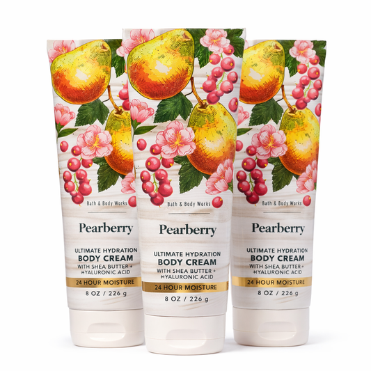 Pearberry Body Cream 8 Oz / 226 G (Pack Of 3) | Ultra Moisturizing