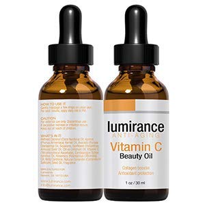 PHARM TO TABLE LUMIRANCE Vitamin C Beauty Oil bottles for daily facial skincare