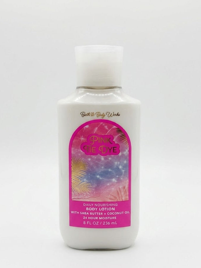 PINK TIE DYE Bath & Body Works Body Lotion 8 oz – Daily Nourishing Moisturizer with Shea Butter & Coconut Oil