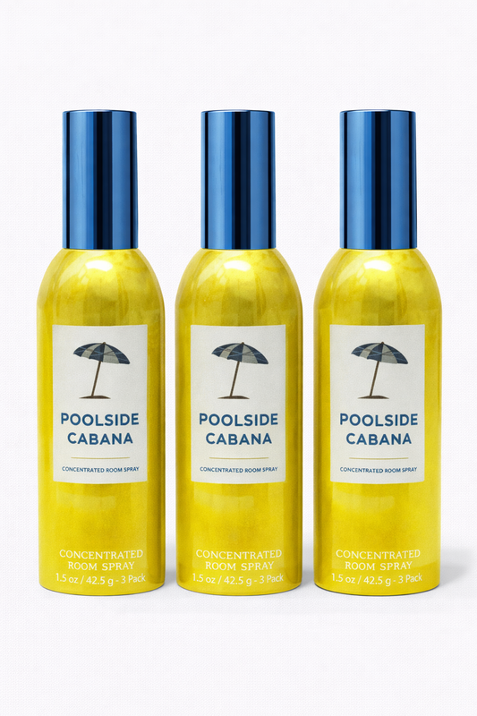 Poolside Cabana Room Spray 3-Pack | Long-Lasting Home Fragrance