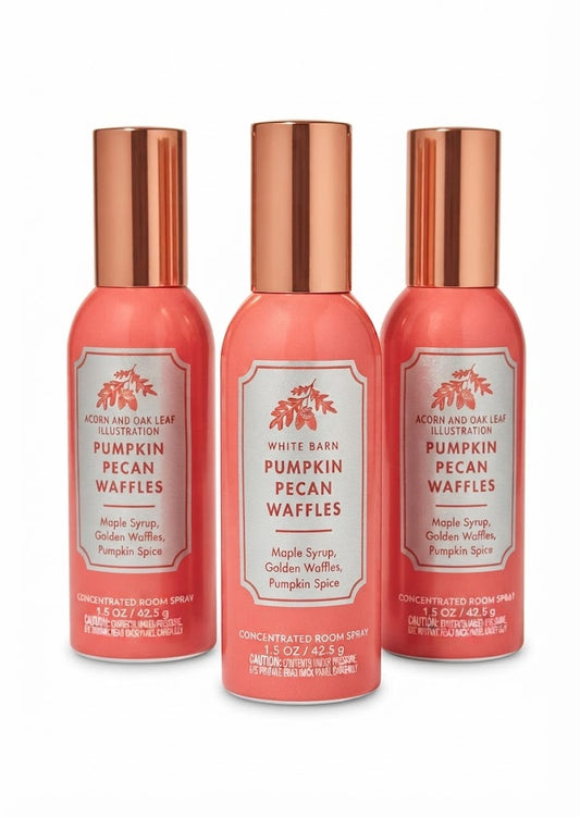 White Barn PUMPKIN PECAN WAFFLES Concentrated Room Spray 3 Pack 1.5 oz bottles