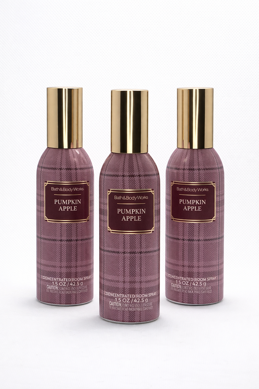Pumpkin Apple Room Spray 3 Room Spray 3 Pack | Home Fragrance 1.5 Oz / 42.5 G