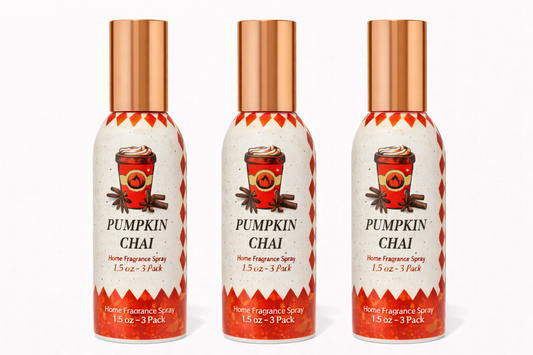 Pumpkin Chai Room Spray 3-Pack | Long-Lasting Home Fragrance