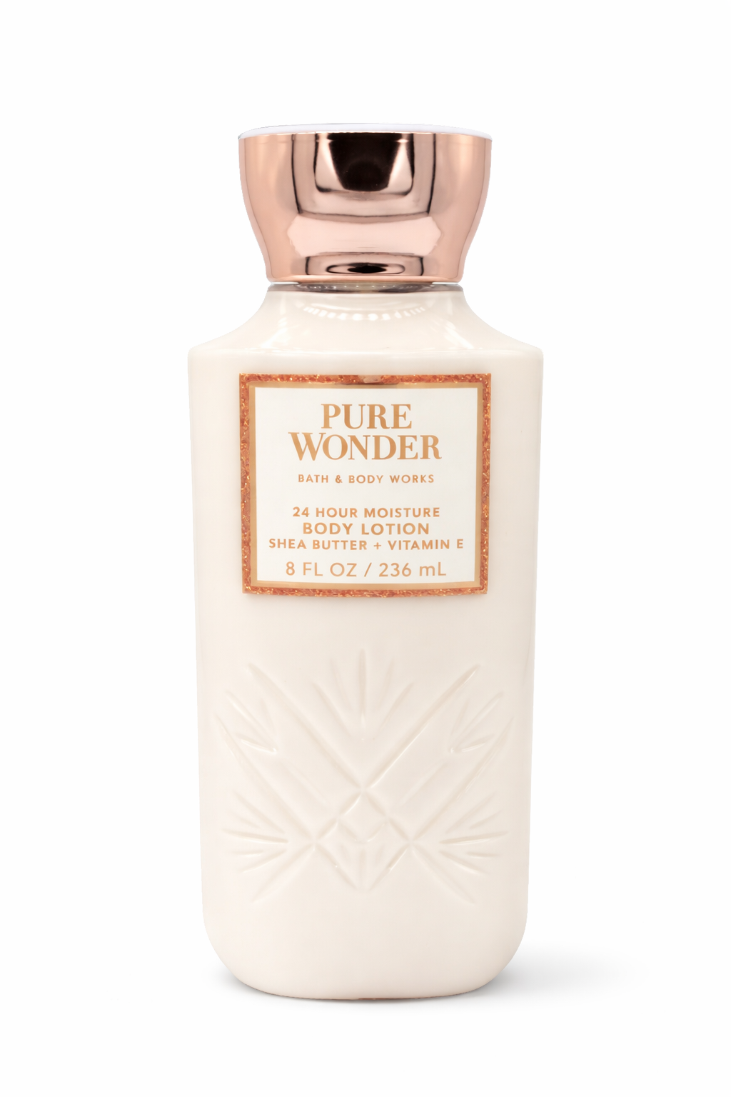 Bath & Body Works PURE WONDER body lotion 8 fl oz 236 mL single bottle shea butter vitamin E moisturizing lotion hydrating skincare MWG