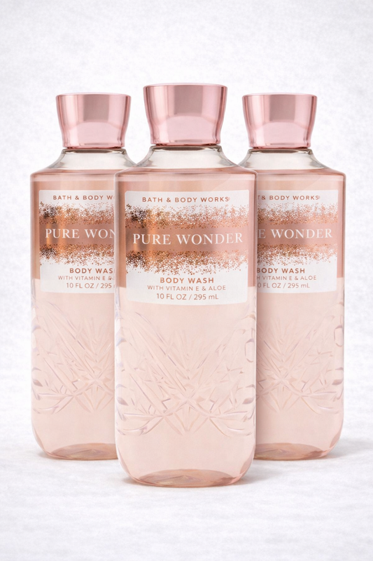 Body Wash Pack of 3 – PURE WONDER 10 FL OZ / 295 ML | SHOWER GEL – Gentle Daily Cleanser – 10 fl oz Each