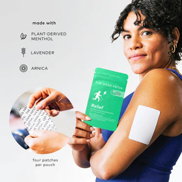 Wellness patch for recovery and physical discomfort relief routine