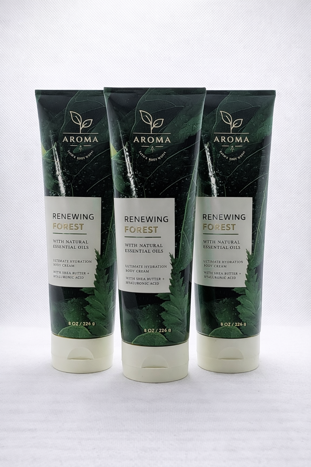 RENEWING FOREST Bath & Body Works Body Cream 3-Pack – 8 oz Each | My Wrinkles Gone