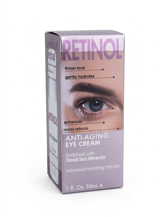 Retinol Anti Aging Eye Cream 30mL Single Box Under Eye Treatment Dark Circles Wrinkle Repair Hydrating Eye Cream