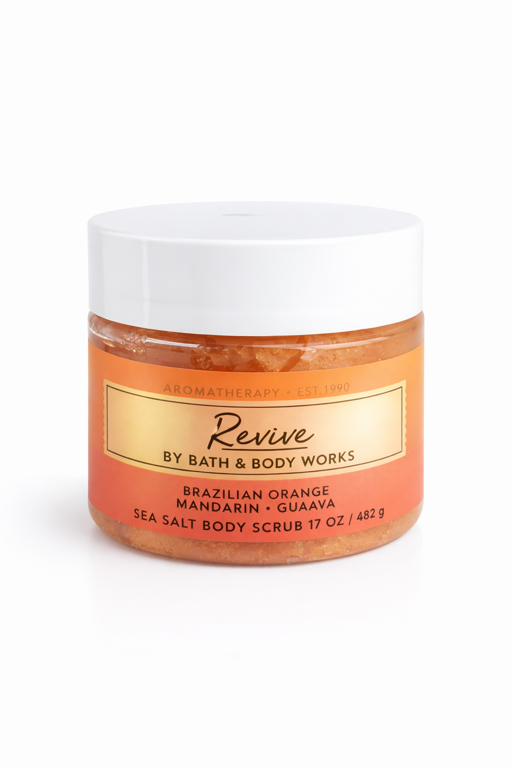 Bath & Body Works Revive Body Scrub 17 oz Brazilian orange mandarin guava exfoliating body scrub glowing skin MWG