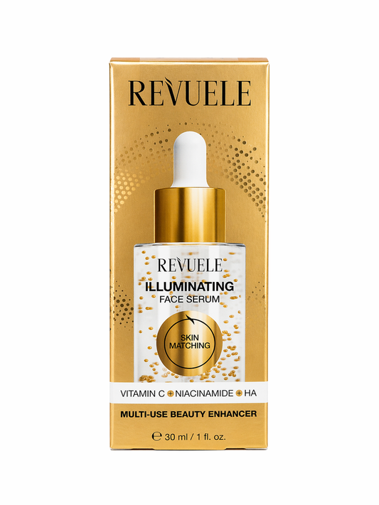 Revuele Illuminating Face Serum Vitamin C Niacinamide HA 30ml single box front view brightening anti aging skincare
