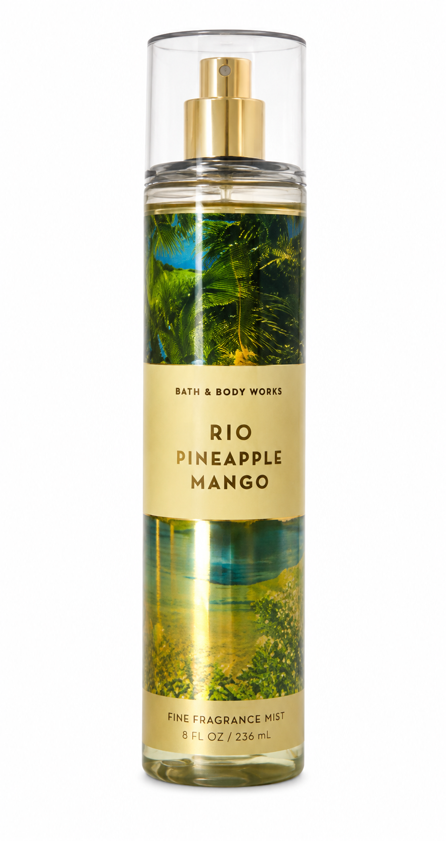 Bath & Body Works RIO PINEAPPLE MANGO Fine Fragrance Mist 8 oz tropical body and hair fragrance spray with pineapple and mango inspired scent