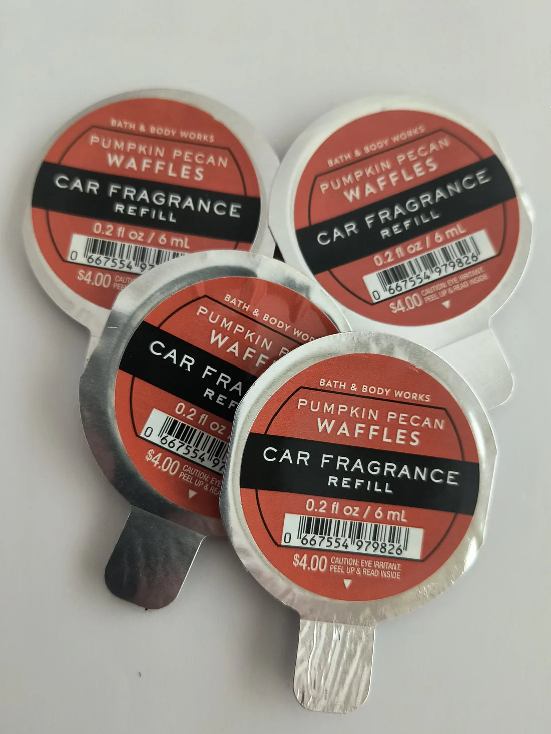 Bath & Body Works EUCALYPTUS SPEARMINT car fragrance refill 4 pack air freshener long lasting scent for car MWG